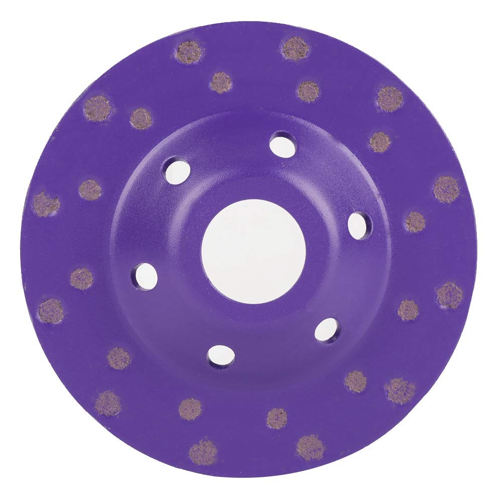 Mola per Lucidare, Disco per Mola per Superficie a Tazza, 100 40 Giri Al Minuto 100 Mm X 5 Mm 6 Fori Mola per Lucidatura a Segmenti Diamantati per Marmo, Pietra Di Cemento
