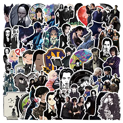 120 Stück Aufkleber Tim Burton Filme Aufkleber Wasserdicht für Aufkleber, Laptop Hydroflasche Wasserflasche