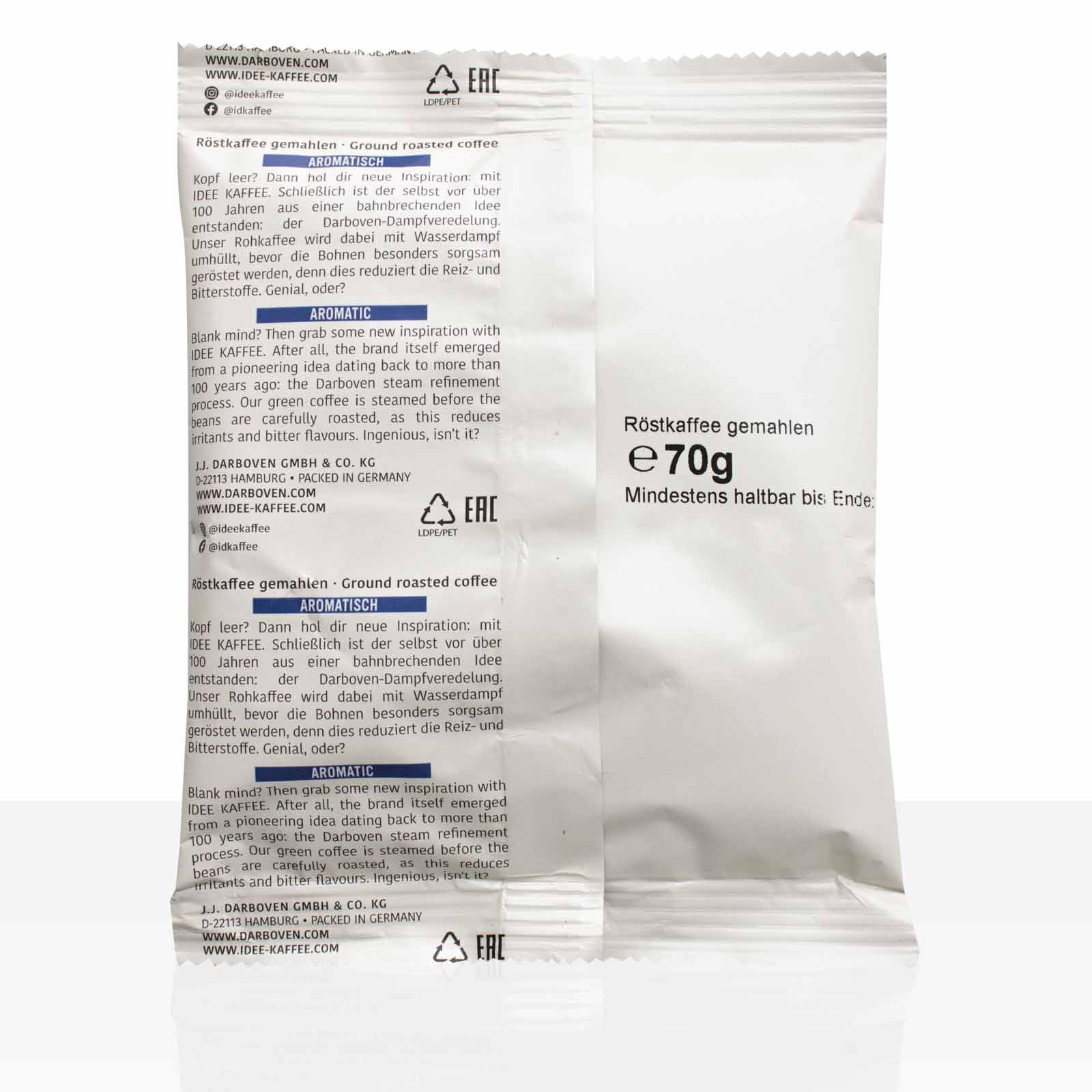 Darboven Idee Kaffee Classic Aromatisch - 85 x 70g Kaffee gemahlen, Filterkaffee