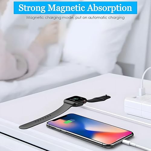 Miniatura 5 de Cargador corto 3 en 1 para Apple Watch, cable de carga portátil compatible con iWatch Series SE87654321 y iPhone 14131211ProMaxXSX, iPad, Pods,