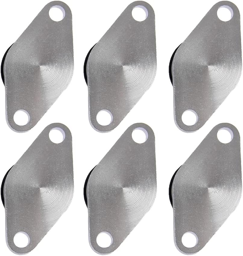 6 x 32mm Tapón de Remolino de Diésel en Blanco Tapones de Reemplazo con Juntas de Colector de Admisión 11612246949 para E87 E46 E90 E91 E92 E93 E39 E60 E83 E53