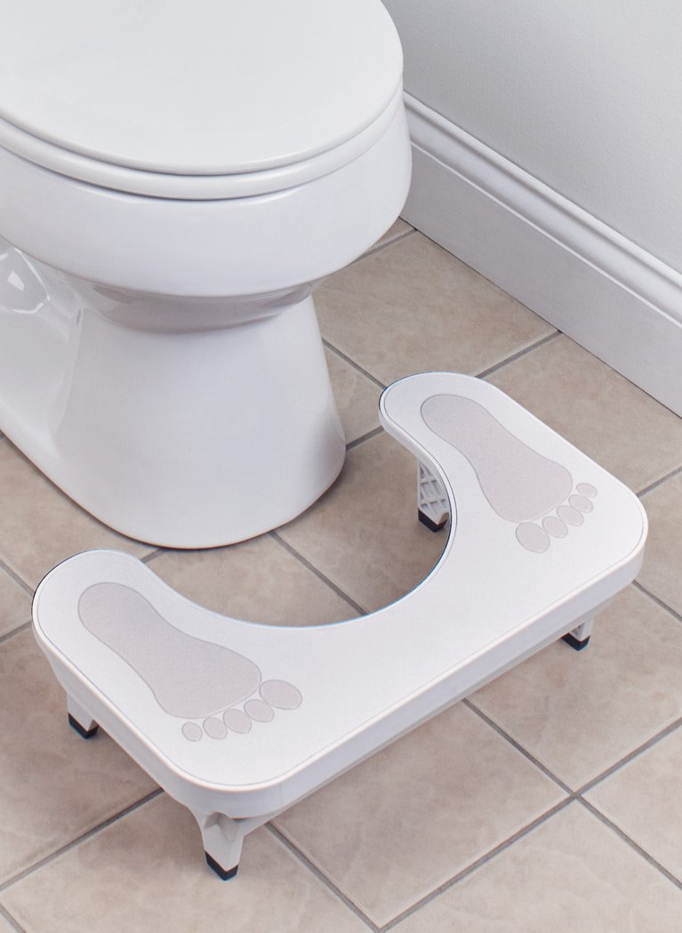 Viatek Consumer EZ-Go Toilet Stool Ergonomic Restroom Aid : Health & Household