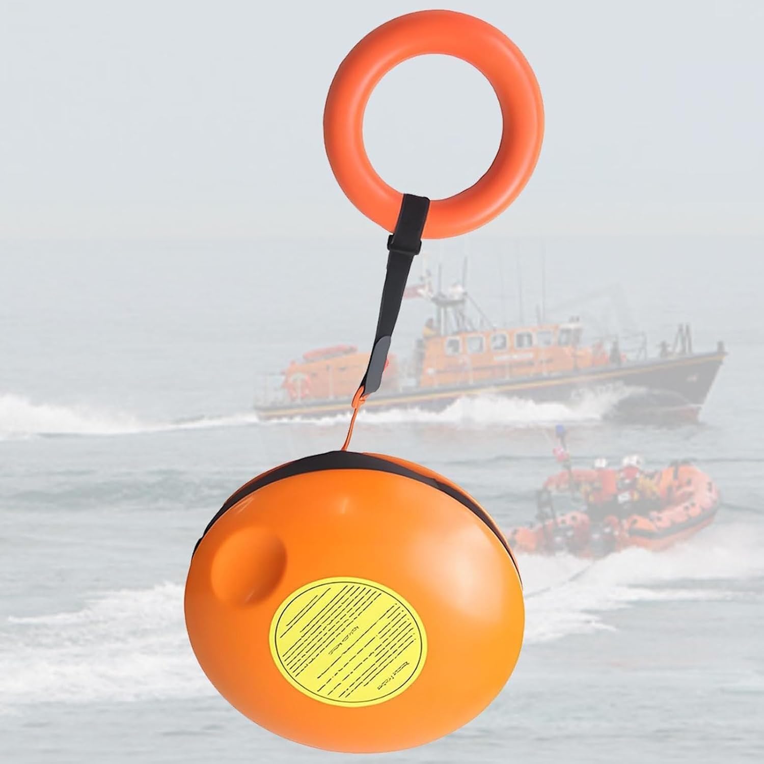 Rzucanie frisbee do ratownictwa wodnego, przenośny krążek ratunkowy do rzucania z liną do rzucania i pierścieniem ręcznym, do spływów kajakowych, raftingu, pływania łódką Bezpieczeństwo(1PCS)