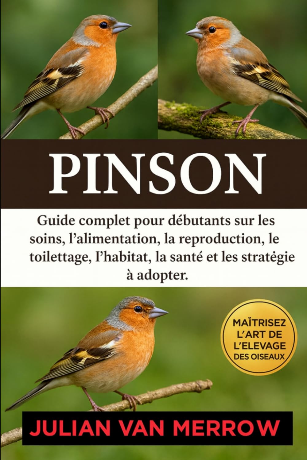 PINSON: Guide complet pour débutants sur les soins, l'alimentation, la reproduction, le toilettage, l'habitat, la santé et les stratégies à adopter.