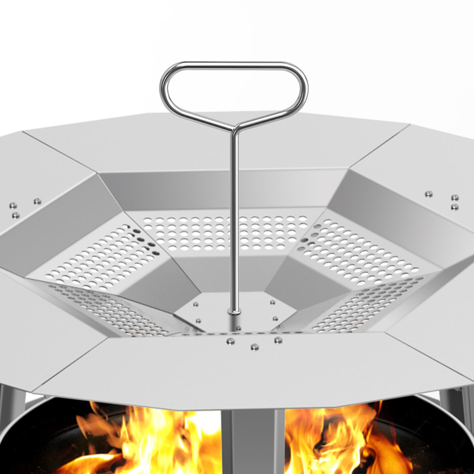 Amazon.com : BBQ-PLUS Fire Pit Heat Deflector Handle, Compatible with ...