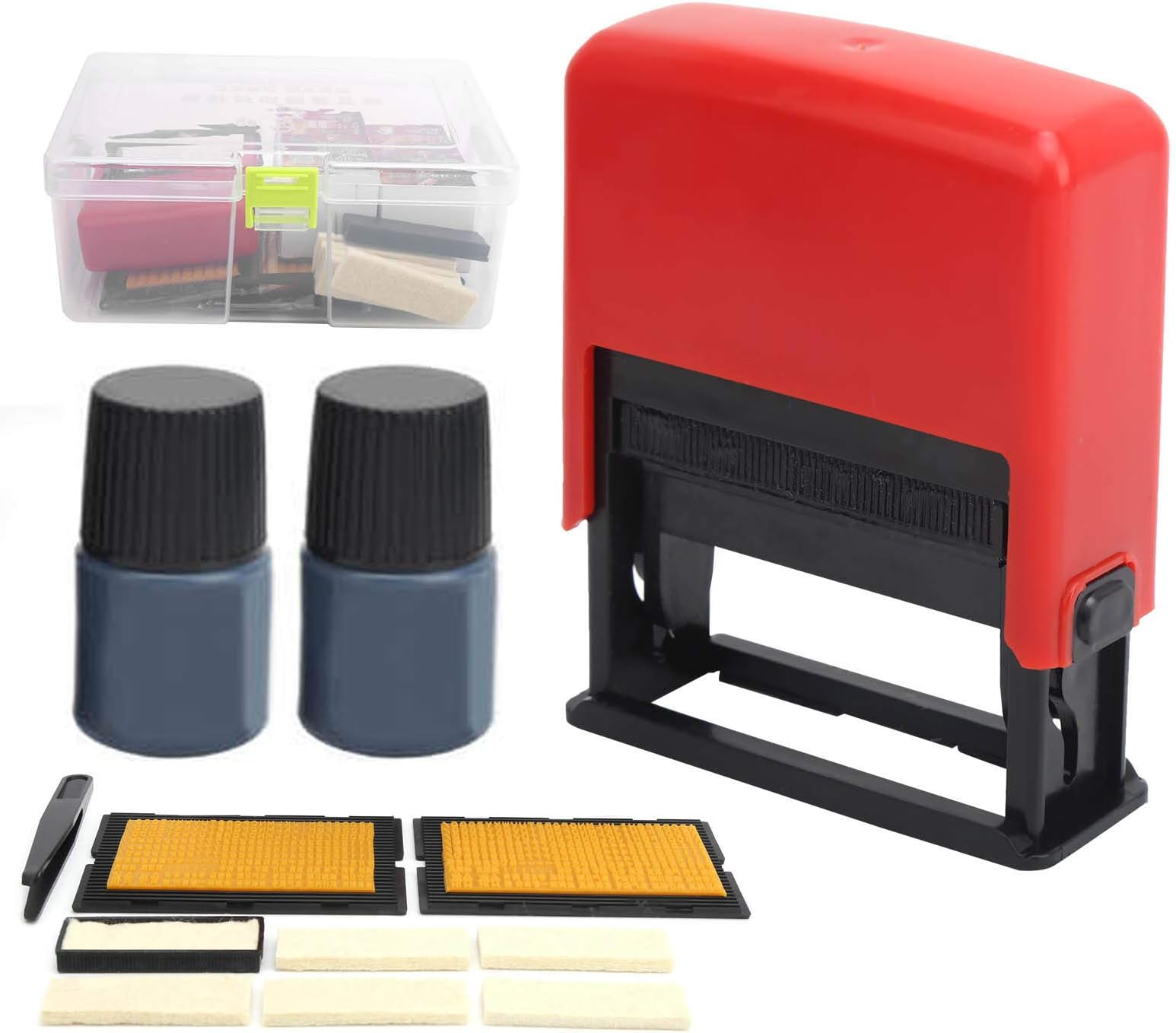 Folany Ink Date Printing Machine, Portable Coding Machine Quick-Drying Expiry Date Printer Adjustable Date Stamp Machine Industrial Barcode Expiration Number Printer Production Date Code Coding Tools