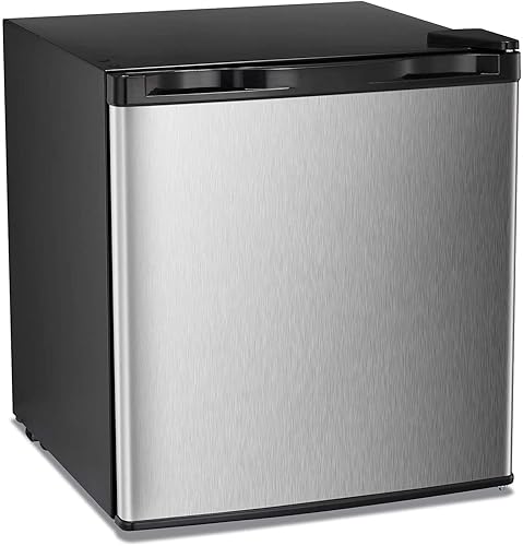 Upright Freezer 1.1 Cu.ft, Compact Mini Freezer with Reversible Single