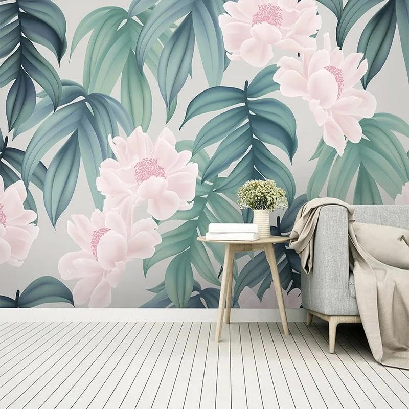 Papier peint 3d fleurs fraîches ILIYA en tissu non tissé pour chambre