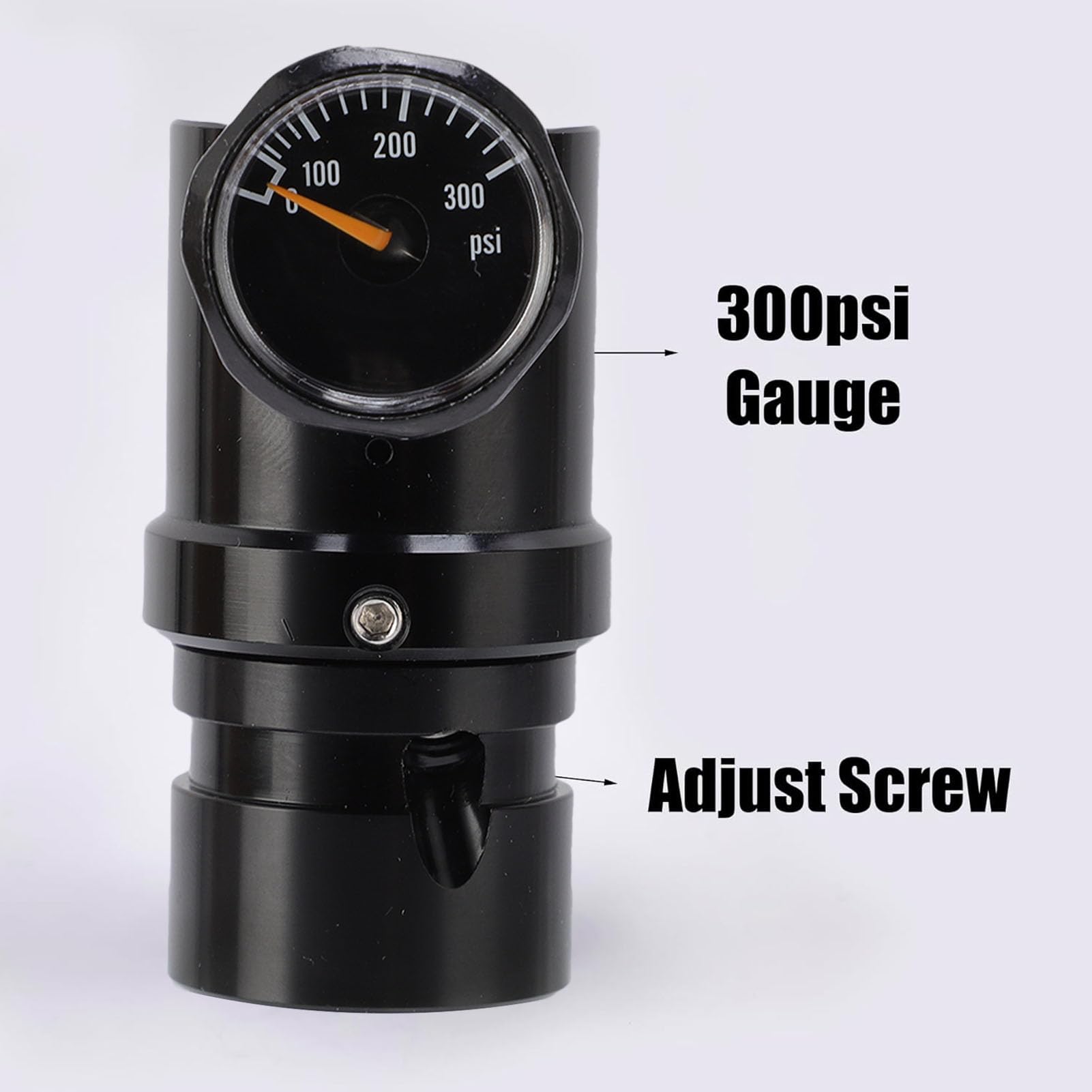 TOPINCN Mini Regulador de CO2, Regulador de Presión Refrescante de Baja Presión con Hilo G1/2-14, Ajustable de 20 PSI a 200psi