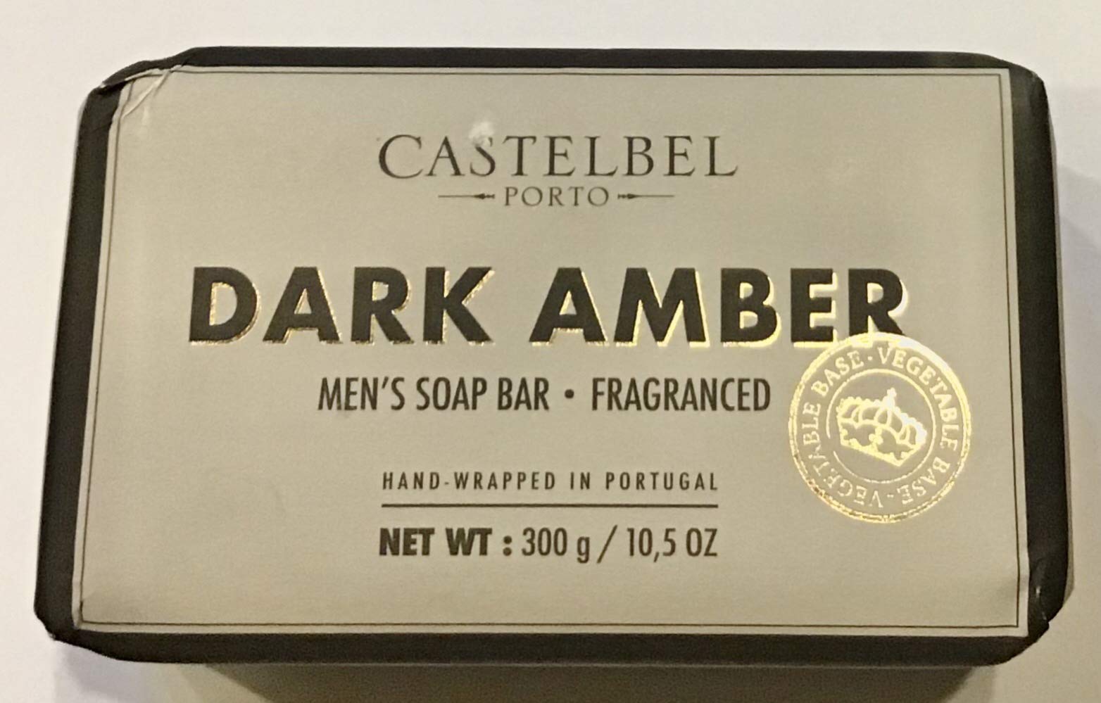 CastelbelPorto Dark Amber Mens Grooming Soap Bar 10.5 Oz