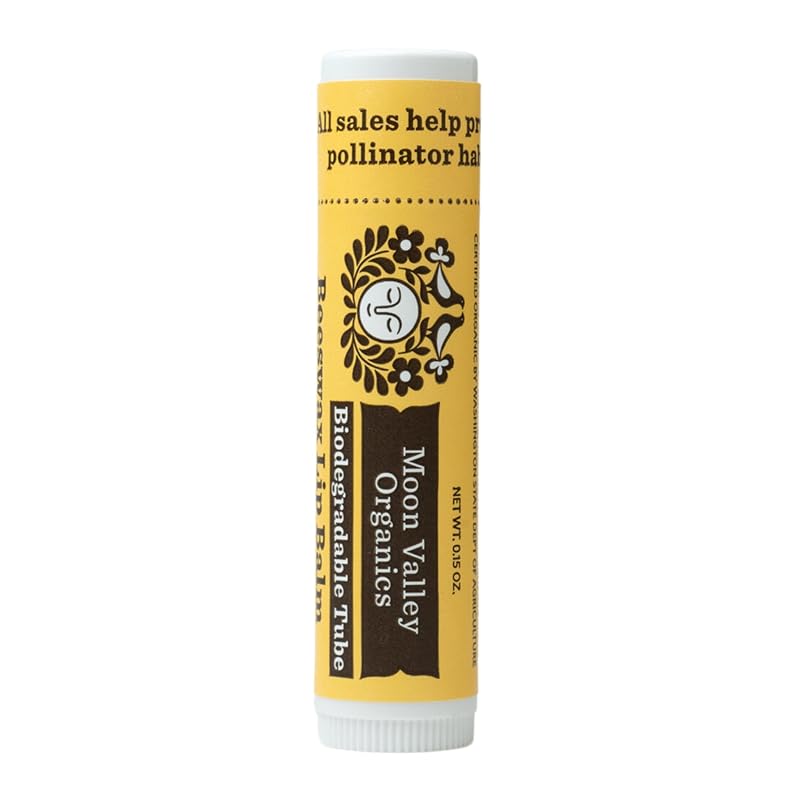 Moon Valley Organics Bálsamo Labial de Cera de Abelha Sweet Honey, 1 unidade
