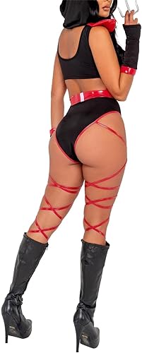 Miniatura 8 de Disfraz sexy de Ninja para Halloween para mujer disfraz de guerrero de dragón Ninja