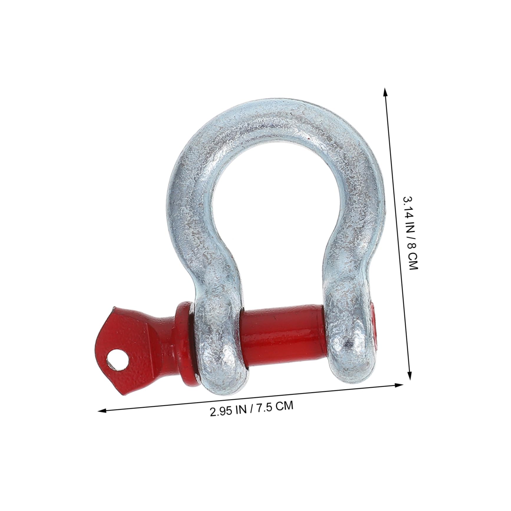 ABOOFAN 3pcs D-Ring Bow Shackles Galvanized Steel Tow Shackles 3/8 1/2 for Winch Truck