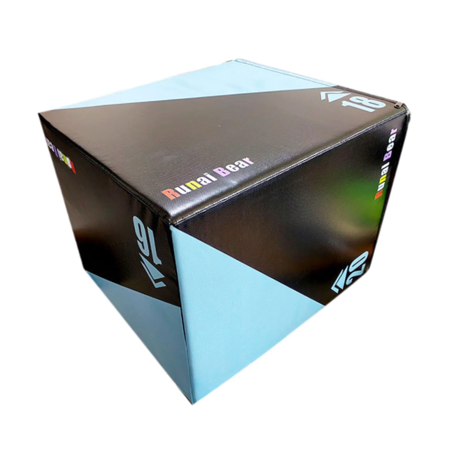 MYADDICTION Plyometric Jump Box 3 in 1 Exercise Multifunctional for Home Gym Step up Box Style E-image-35