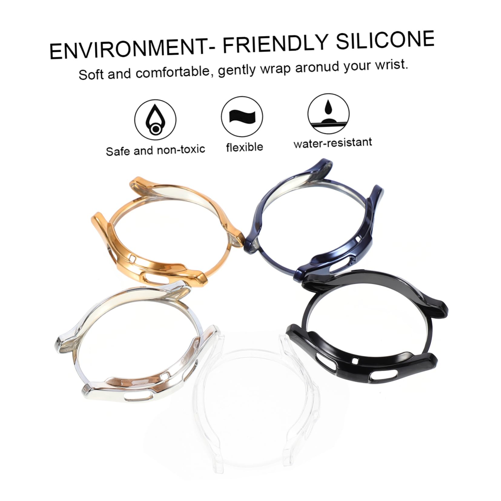OSALADI 15stücke TPU Uhrenrahmen Schutzhülle Anti-Kratzer Bumper Für Watch Transparent Edler Schutz Für Uhrenkanten