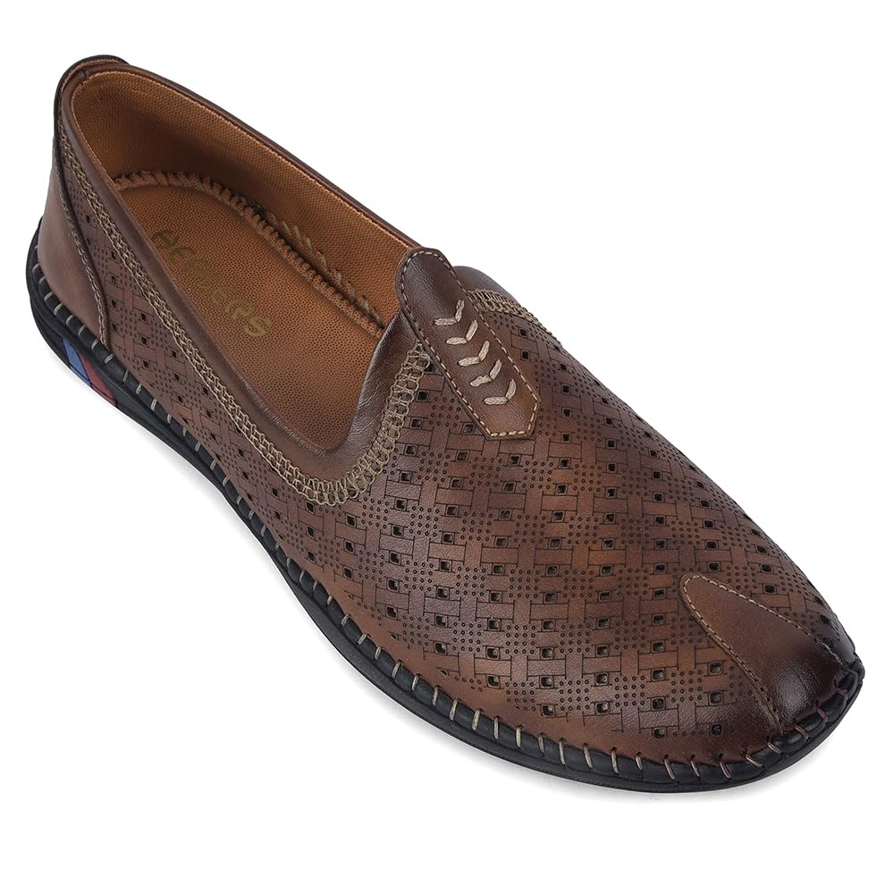 liberty Fortune BMR-13E Tan Casual Non Lacing Loafer Shoes for Men - 41-picture-41
