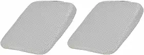 HARFINGTON 2 peças de almofada de assento de 6 cm de espessura confortável de espuma viscoelástica para cadeira de escritório com fundo antiderrapante para motorista de assento de carro, cinza
