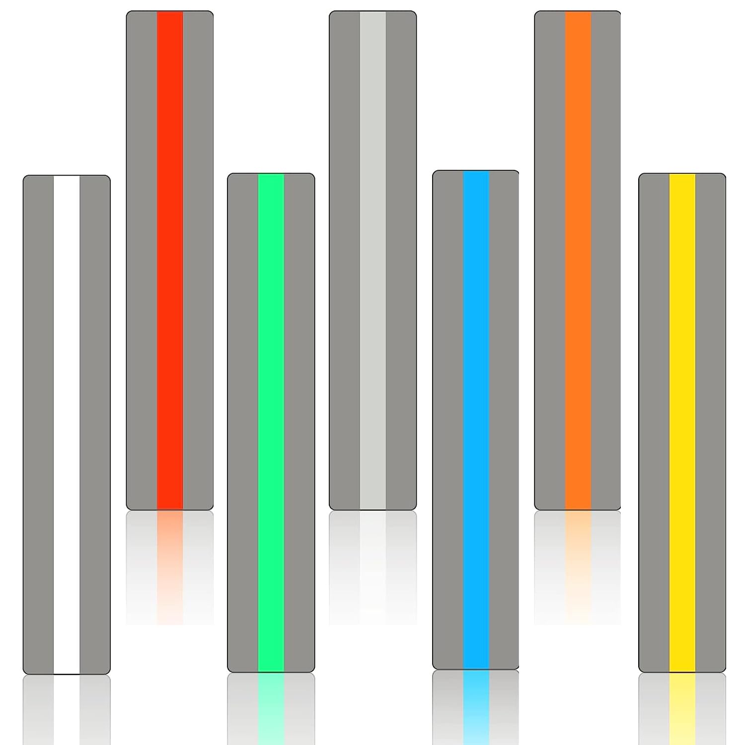 8 Pack Dyslexia Overlays Reading Guided Strips Dyslexia, Coloured Reading Overlays Irlens Syndrome, and ADHD Highlight Strips