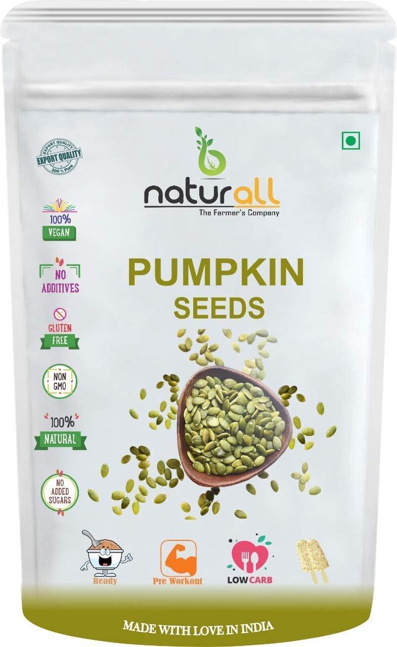 Surowe nasiona dyni Jumbo do odchudzania | Nasiona bogate w białko - 1 kg od B Naturall