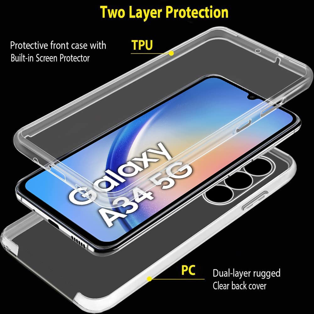 Custodia Cover Per Samsung Galaxy A34 5G in TPU Trasparente Morbido