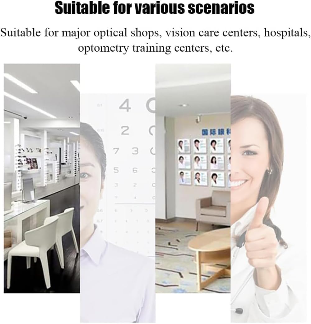 Supporto telescopico per fronte, regolabile in altezza, strumento di optometria per l'allenamento della vista negli ospedali oculistici, negozi di ottica