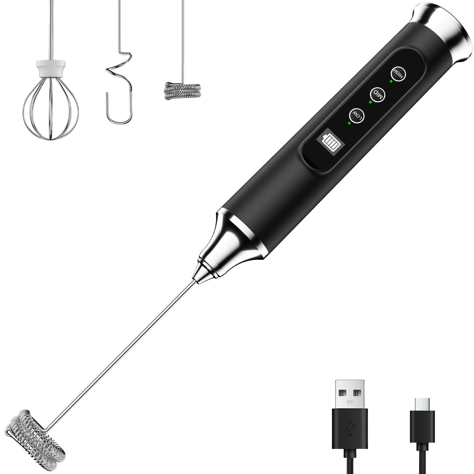 YUSWKO Waterproof Milk Frother Wand