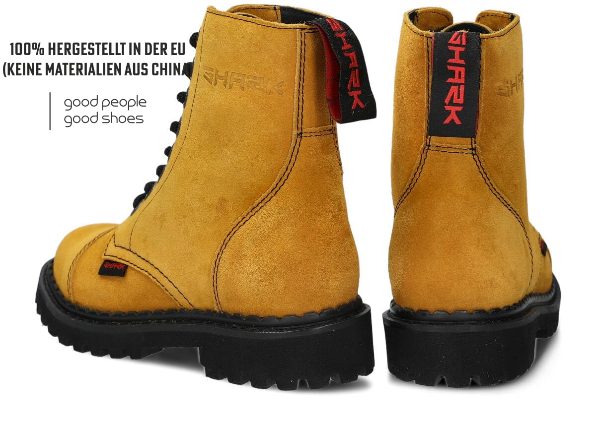 nagaba - Stiefel Damen Herren - Damen Springerstiefel - Damenstiefel - Stiefel Frauen Army Ranger 8H Ultra Leicht Lederschuhe Grunge, Gothic Schuhe, Punk - Unisex, 8-Loch