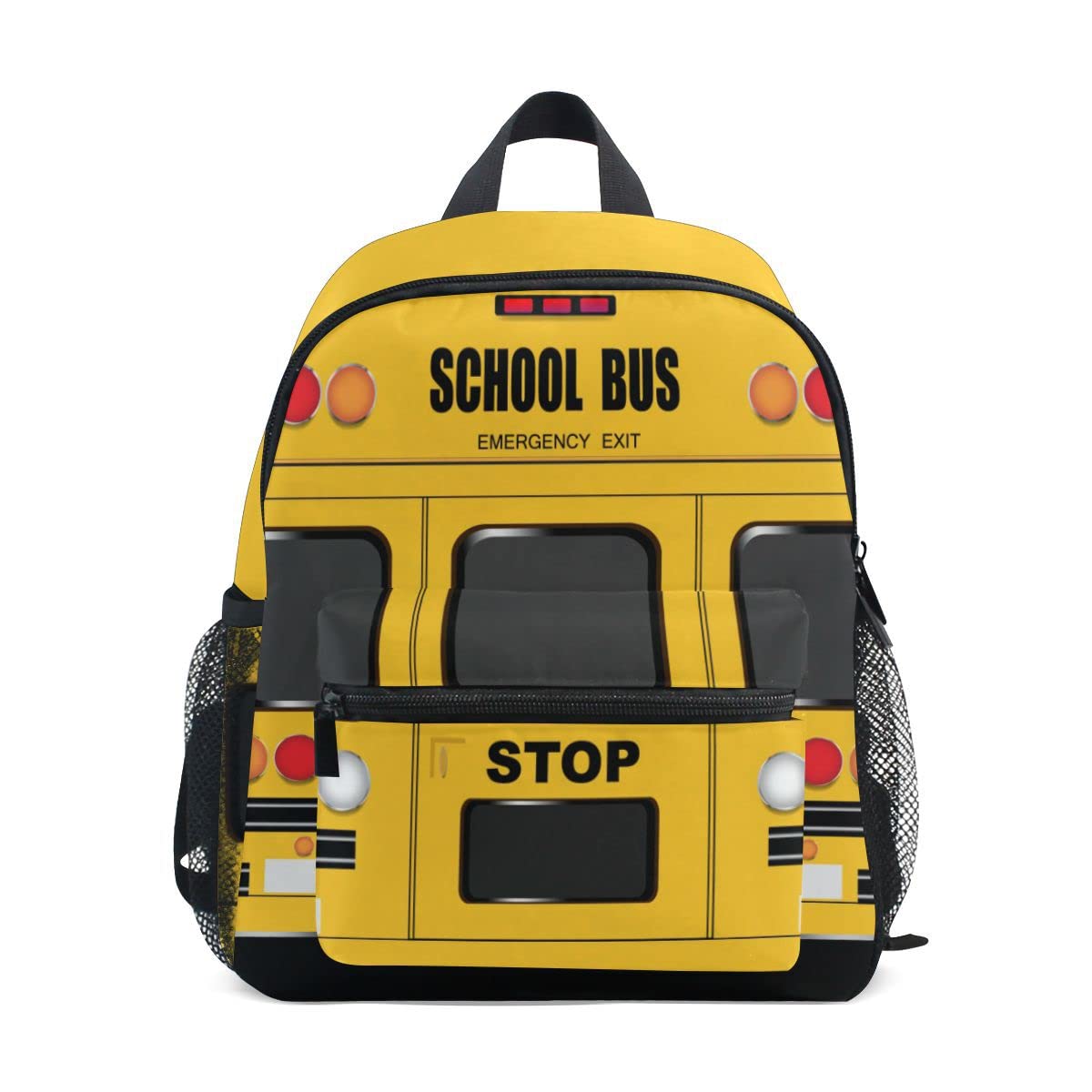 Fisyme Toddler Backpack School Bus School Bag Kids Backpacks for Kindergarten Preschool Nursery Girls Boys S