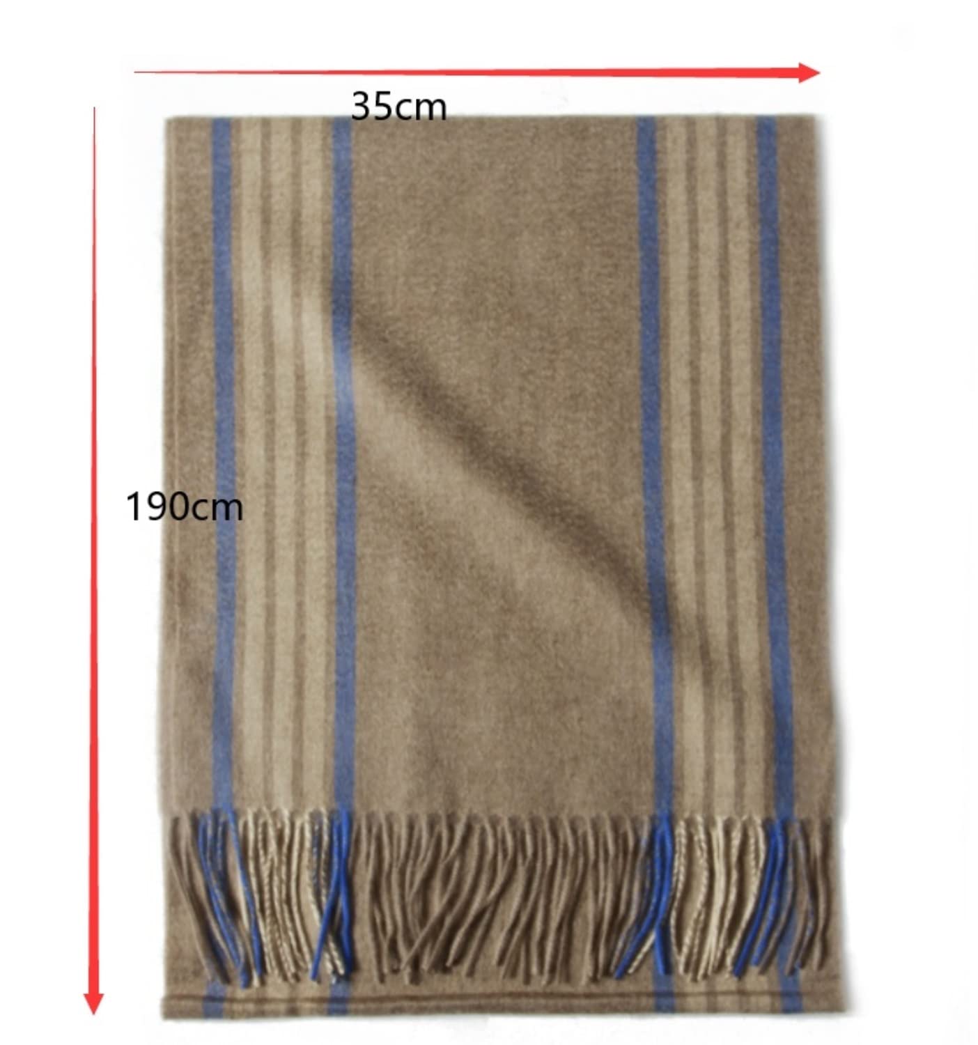 Chal Estolas Bufanda Chal Fular Bufandas para Clima Frío Bufanda De Invierno para Hombres Bufanda Cálida De Cachemira Pura Corrugada Chal Bufanda Estolas(Blue)
