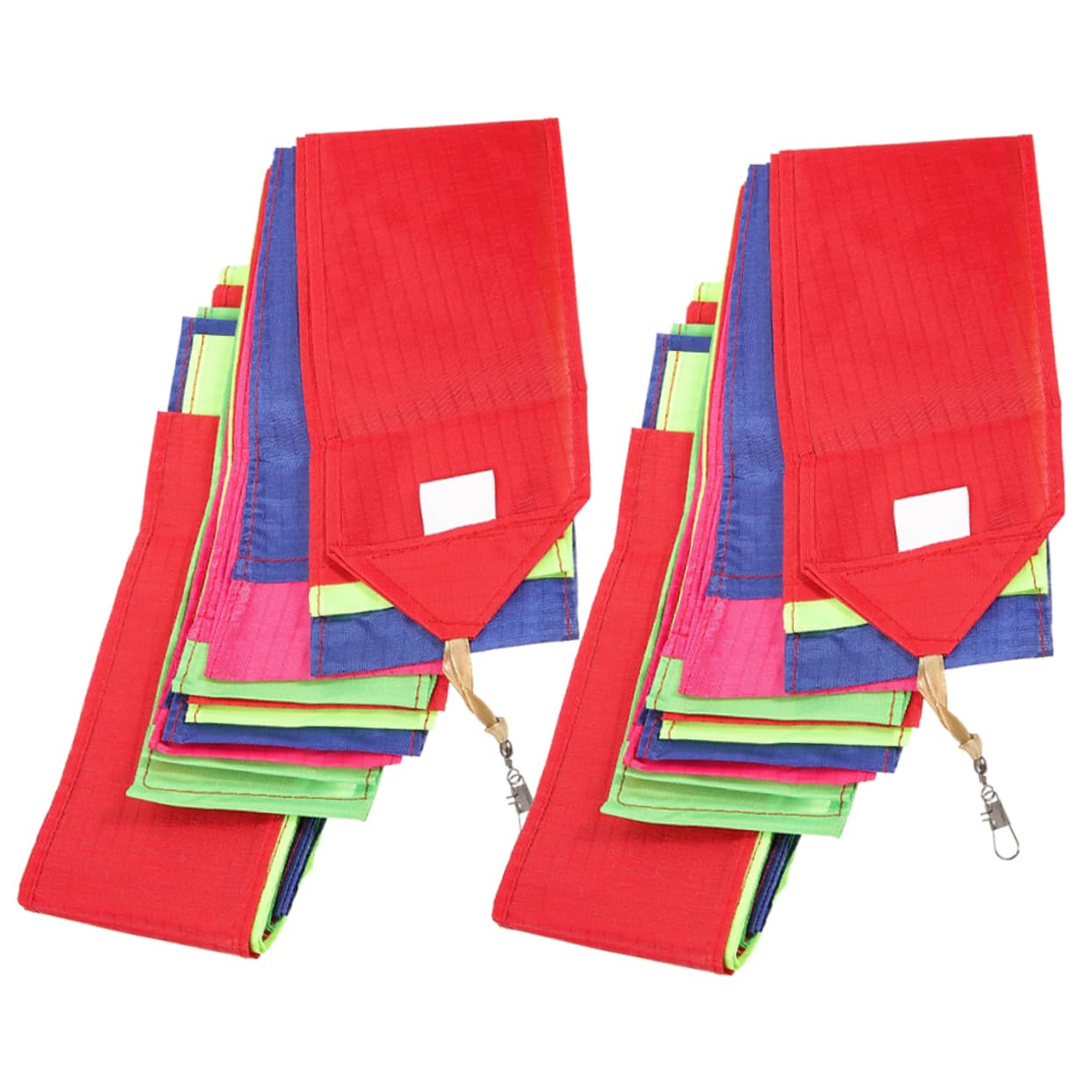 KESYOO 5sets Colorful Kite Tail Streamer Kit Long Kite Decoration Accessory Easy to Attach Reusable Enhances Aesthetic Stability 2pcs*5