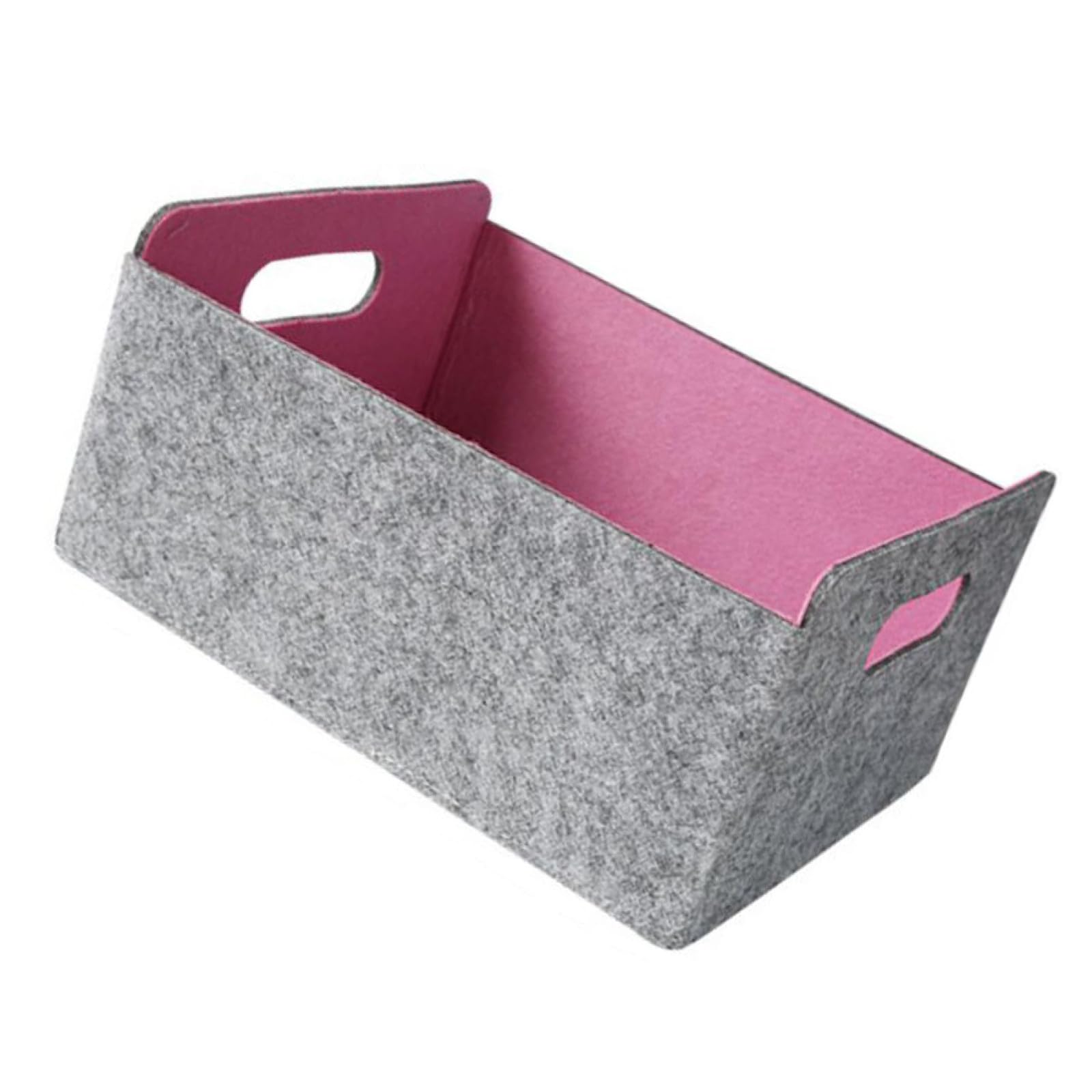 Cesta De Almacenamiento Plegable De Fieltro Organizador De Objetos Contenedor Práctico Para Oficina y Hogar Diseño Simple y Elegante