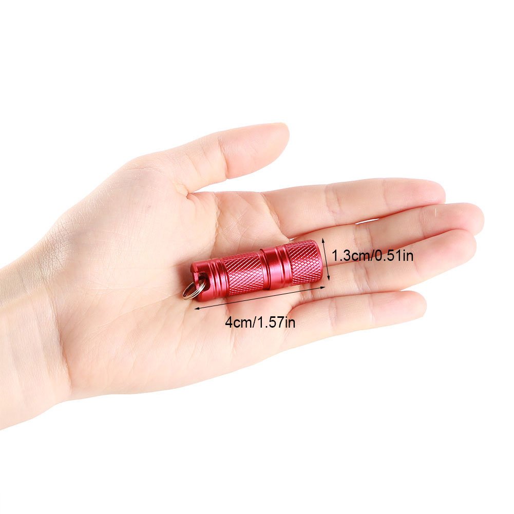 Yuezhongoo 4CM Compact, Ultra Portable USB Flashlight, Miniature Keychain Luminator, Pocket Sized Camping Torch, for Home