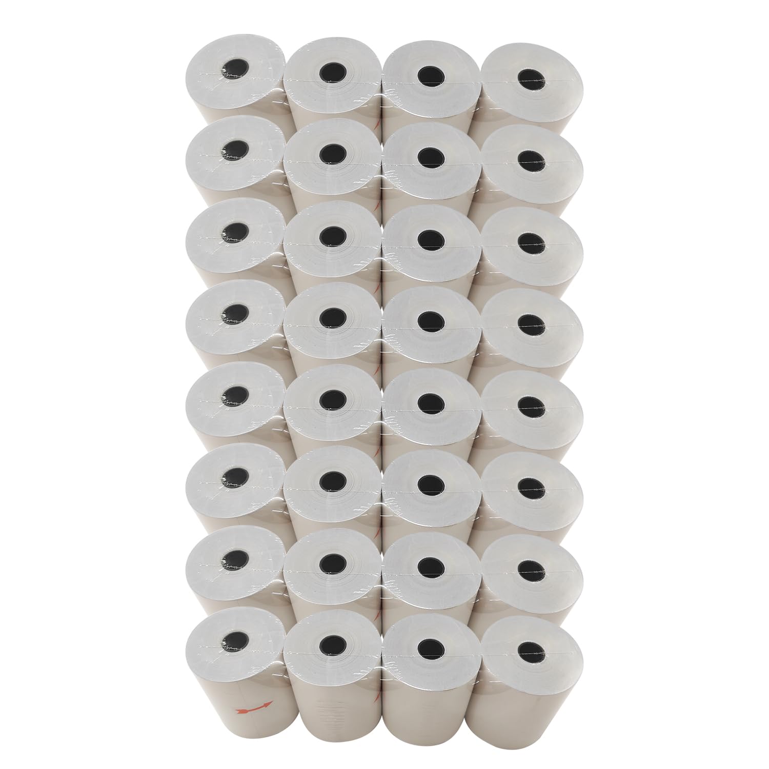 Lot de 32 rouleaux de papier autocopiant 2 plis blanc/jaune pour reçus de restaurants et points de vente | Compatible avec Star Micronics SP700, SP2000, UP389, Omni 480, TMU 220, TMU 250, etc