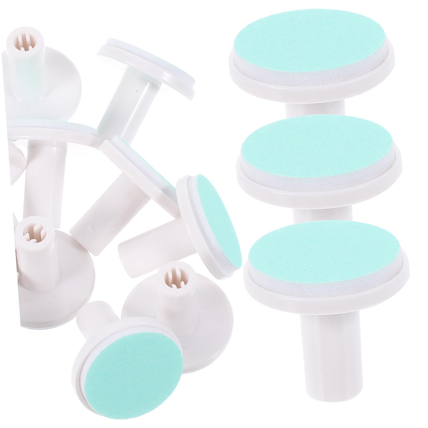 Beatifufu Baby Nail Accessory 12pcs Nail Grinding Pad Electric Nail Trimmer Heads Standard Pads for Infant Nail Grinding