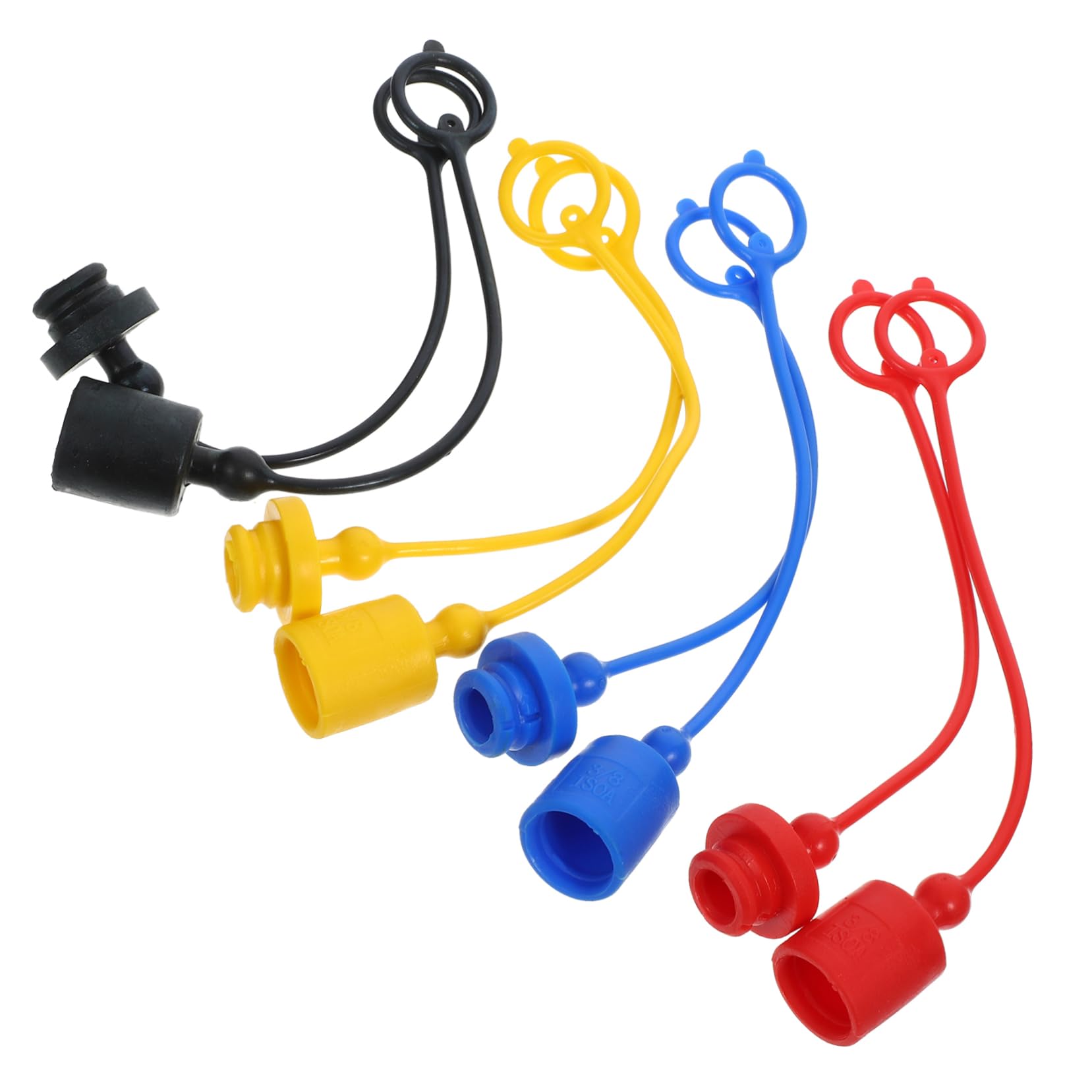 FUNOMOCYA 8pcs Hydraulic Joint Cap Hydraulic Hose Covers Hydraulic Hose Dust Caps Hydraulic Covers Coupler Caps Coupler Covers Coupling Dust Caps Hydraulic Coupler Dust Plug Plastic