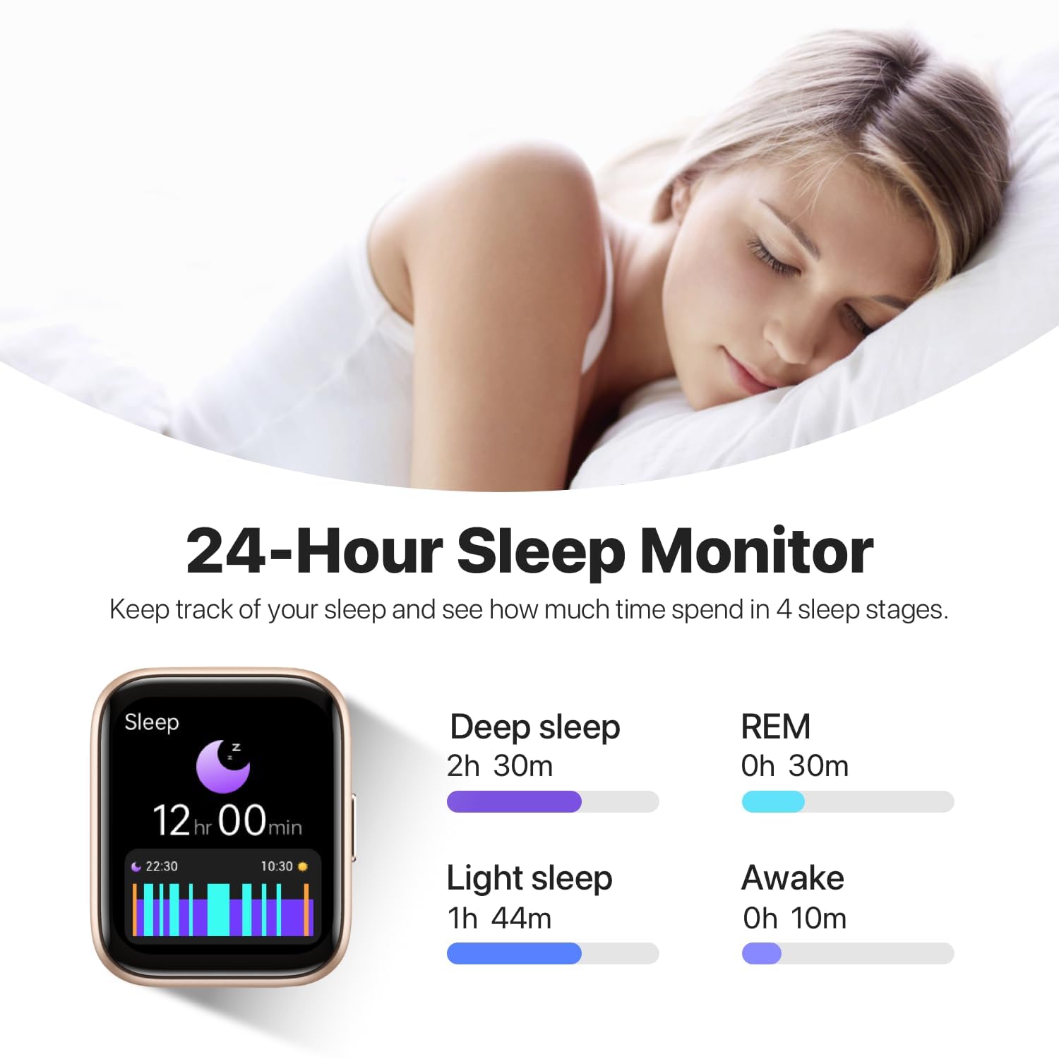 JeeJTek Relojes inteligentes para hombres y mujeres, dial dinámico HD de 1.8 pulgadas, rastreador de fitness 2025 con 100 modos deportivos, monitor de frecuencia cardíaca/sueño, IP68 impermeable