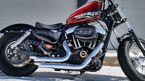 Miniatura 2 de Adhesivos tribales para tanque – cromo simulado – para Harley Davidson Sportster Iron 883 1200 Nightster Honda Shadow Kawasaki Vulcan Yamaha V Star