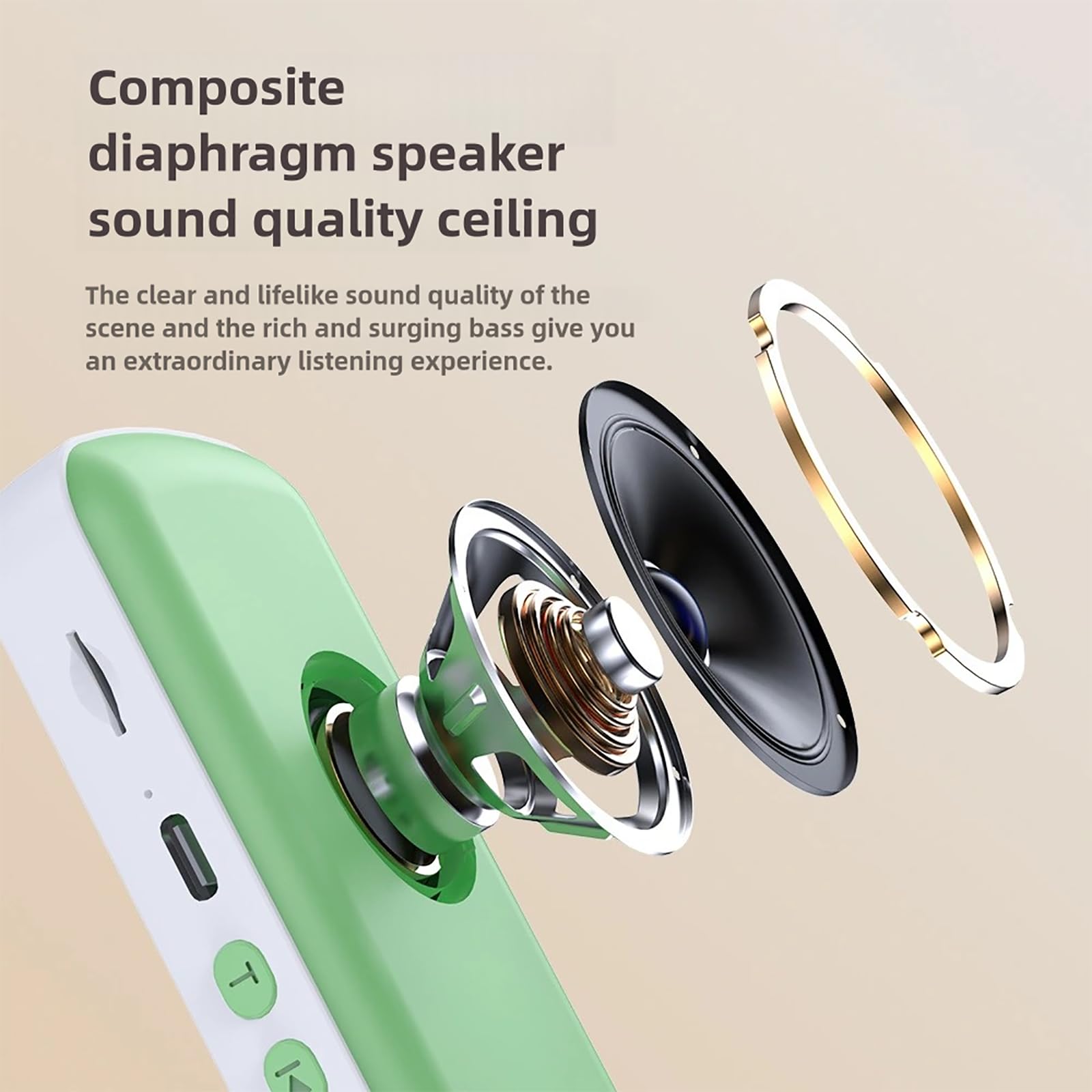 Mini Altavoz de Almohada de conducción ósea para Dormir, Auriculares Bluetooth para Dormir profundamente, Sonido de Ruido Blanco 3D, Ideal para el insomnio