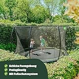 EXIT Toys Silhouette Bodentrampolin - ø305cm - Rundes Inground Gartentrampolin Outdoor für Kinder - Mit Sicherheitsnetz und Fußschutzsystem - Sicherer Einstieg - Gute Sprungkraft - Grün - 2