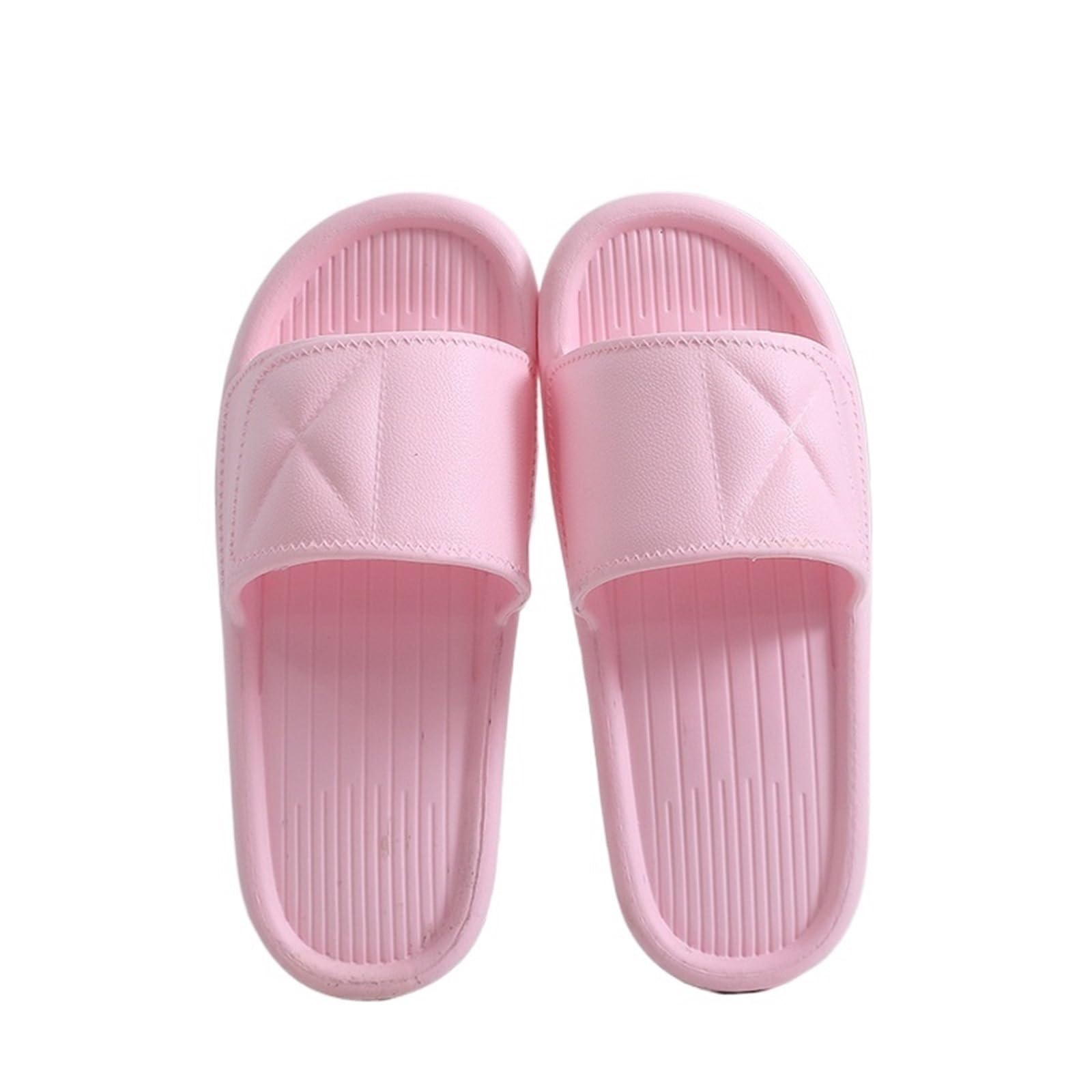 ERHTGUO Women Soft Sole Cloud Slippers Thick Platform Indoor Outdoor Beach Sandals Summer EVA Non Slip Flip Flops(Pink,38-39)
