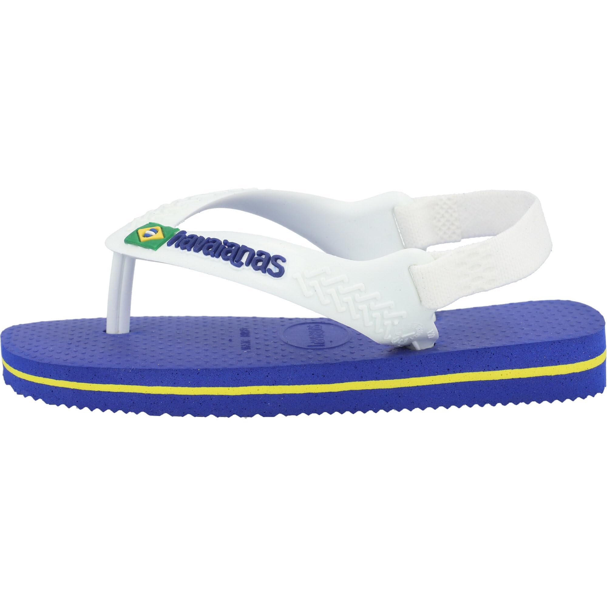 Havaianas Brasil Logo - Chanclas para hombre, color blanco y azul marino