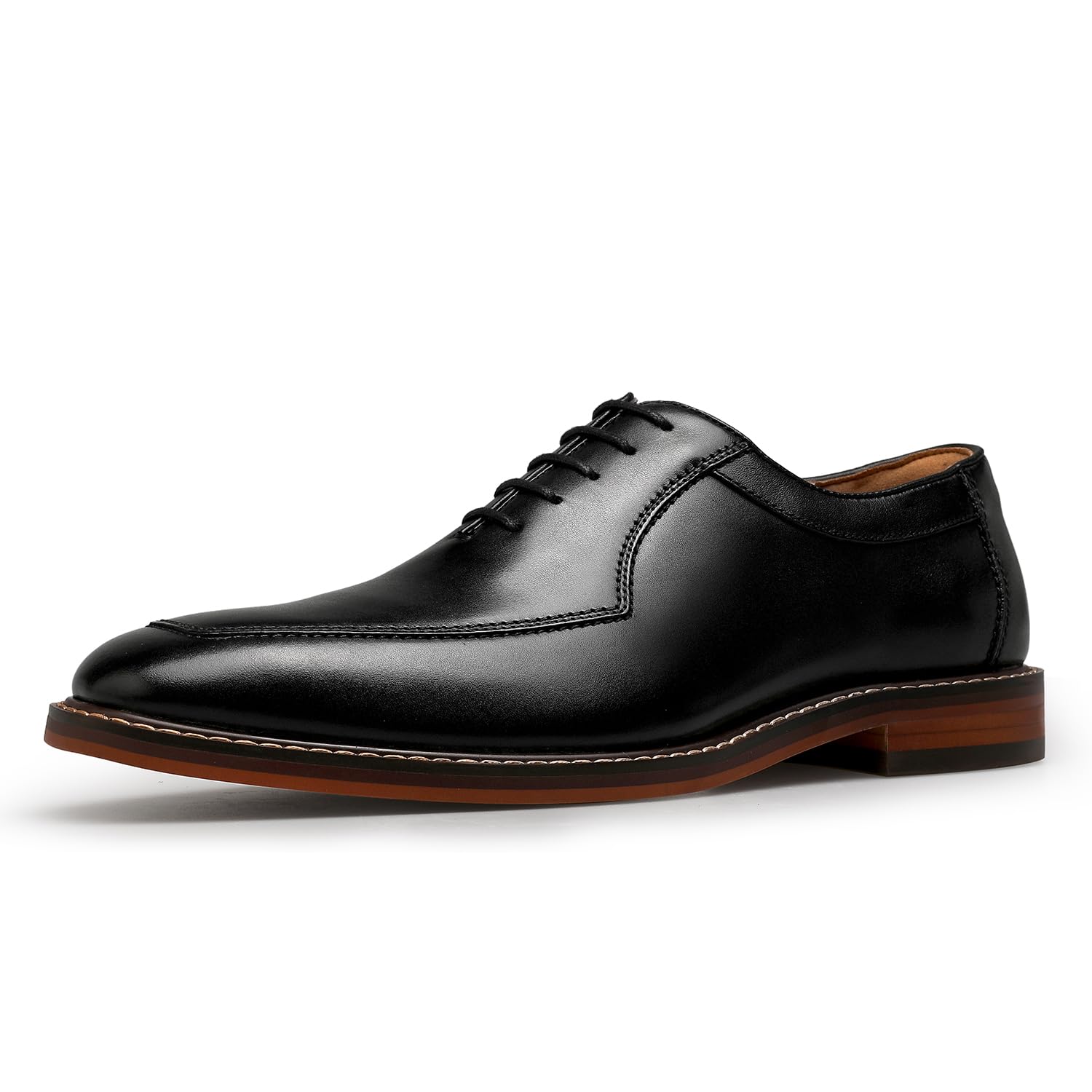 Mens Dress Shoes Genuine Leather Oxford for Men Classic Comfortable Formal Business lace up No Creases Mens Dress