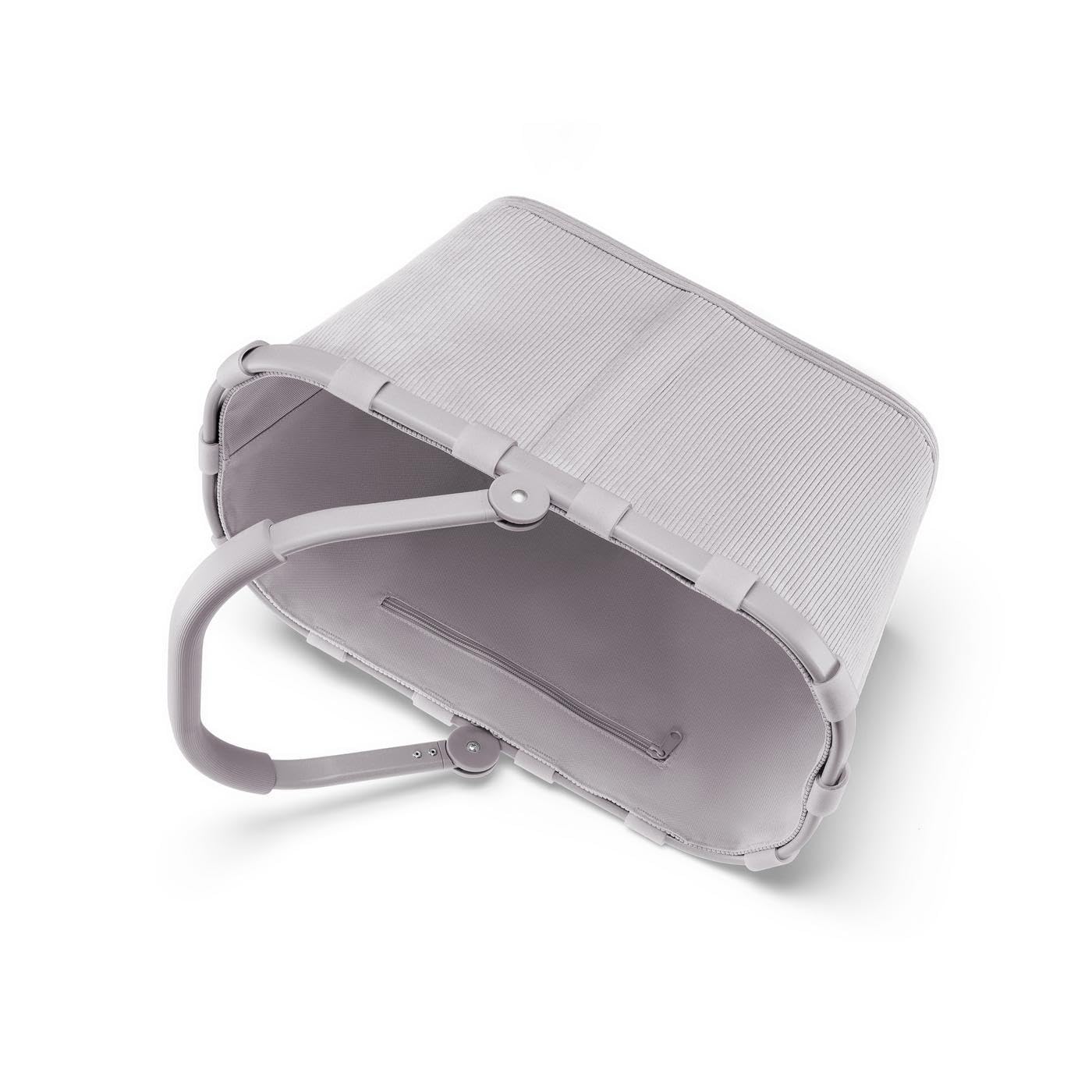 reisenthel carrybag cord grey – Stabiler Einkaufskorb mit viel Stauraum und praktischer Innentasche – Elegantes und wasserabweisendes Design – Bild 5