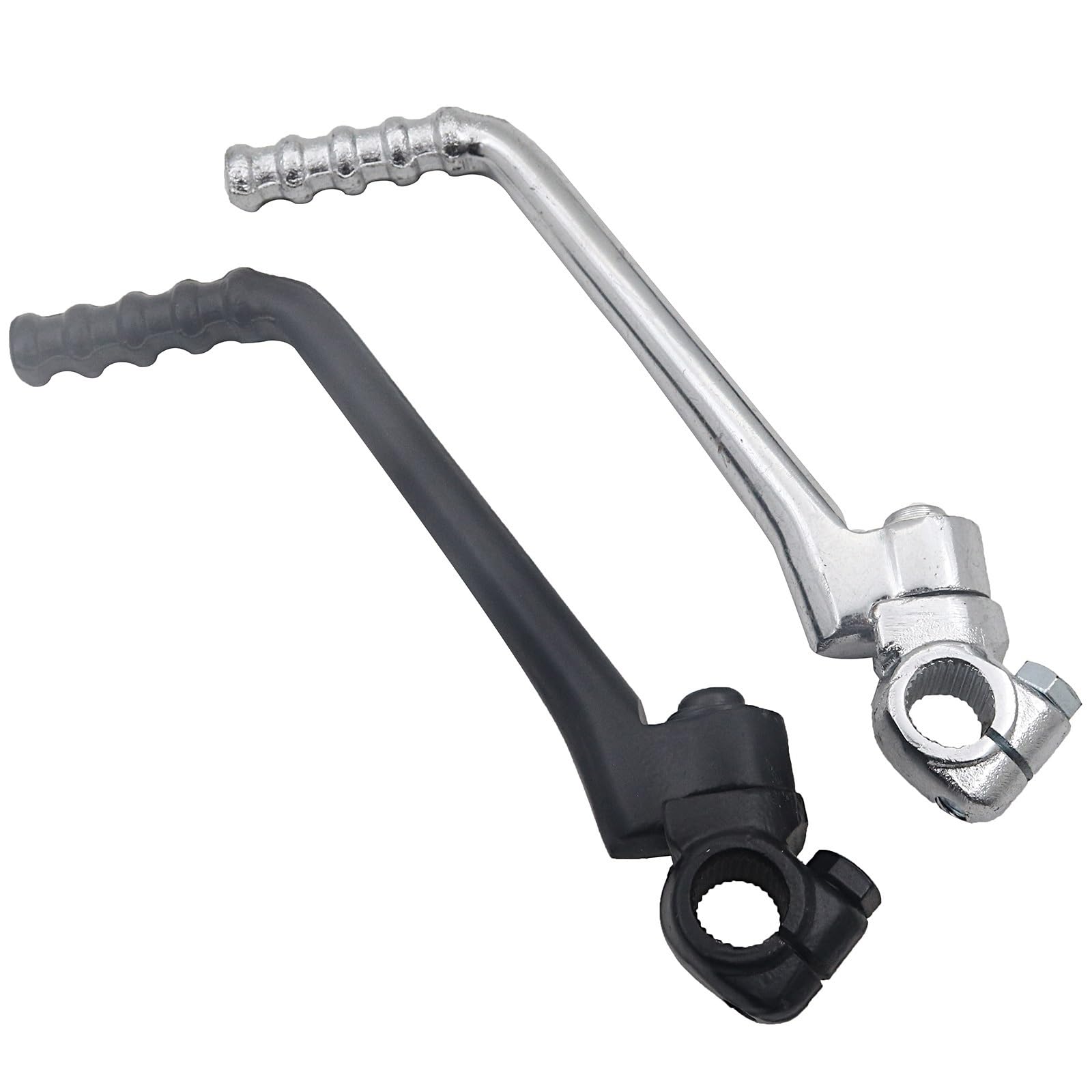 Pedivella Accensione Moto Leva di avviamento a pedale per motocicletta con foro, adatta per 50 cc, 70, 90, 110, 125, 140(13mm black)