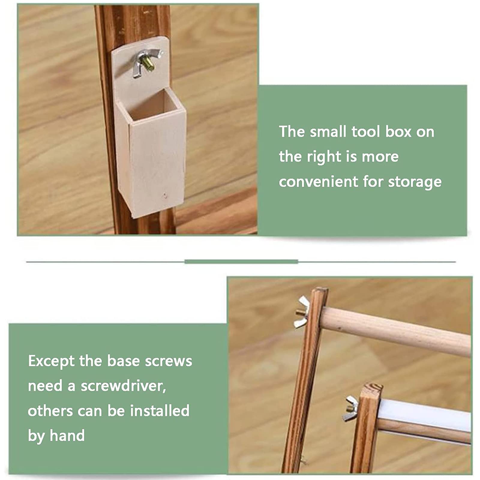 Este Soporte para Bastidor de Punto de Cruz, Vertical de Madera Maciza, con Altura y ángulo Ajustables, es Ideal para Bordado Manos Libres y Manualidades de Punto de Cruz.