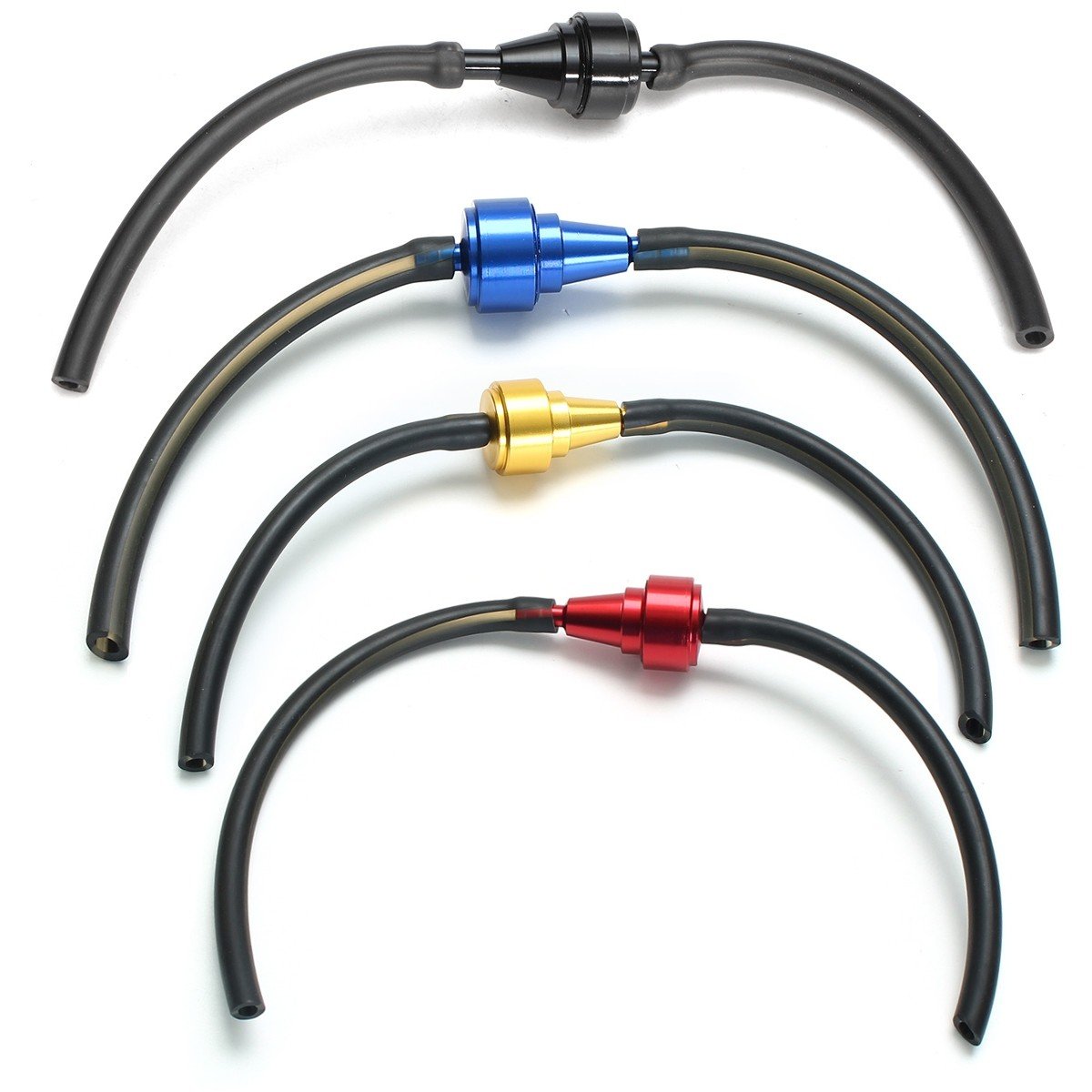 6 Filtri Carburante Verde 1/4" Per Moto, ATV E Generatori