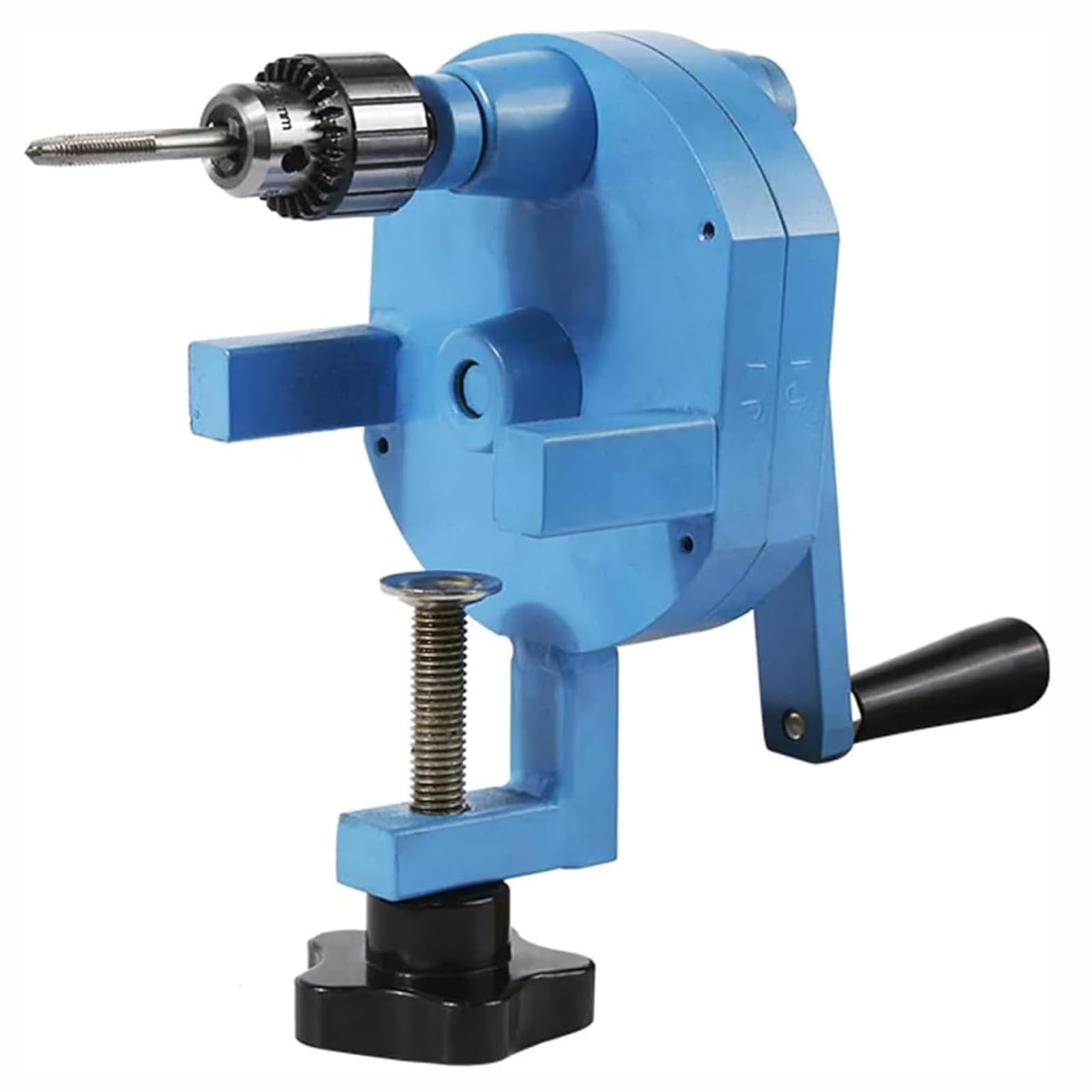 YXZQLOZ Hand Crank Tapping Machine, Manual Threading and Deburring Tool with 0.6-6mm Chuck, for Metal, Wood, Plastic, DIY Jewelry Making
