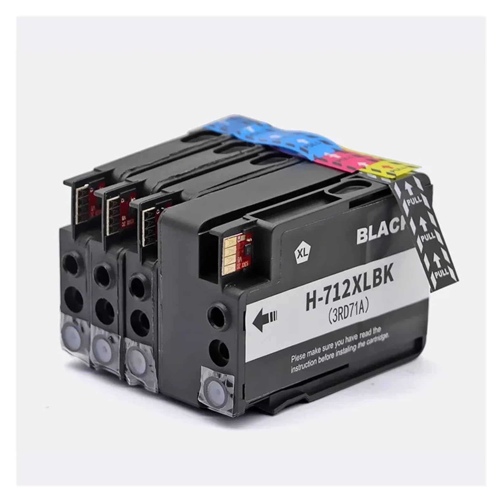 1/2/3/5 Juego de Cartuchos de Tinta 712XL, compatibles con HP | Impresora de inyección de tinta T210 T230 T250 T650, 3ED71A 3ED67A(2 set)