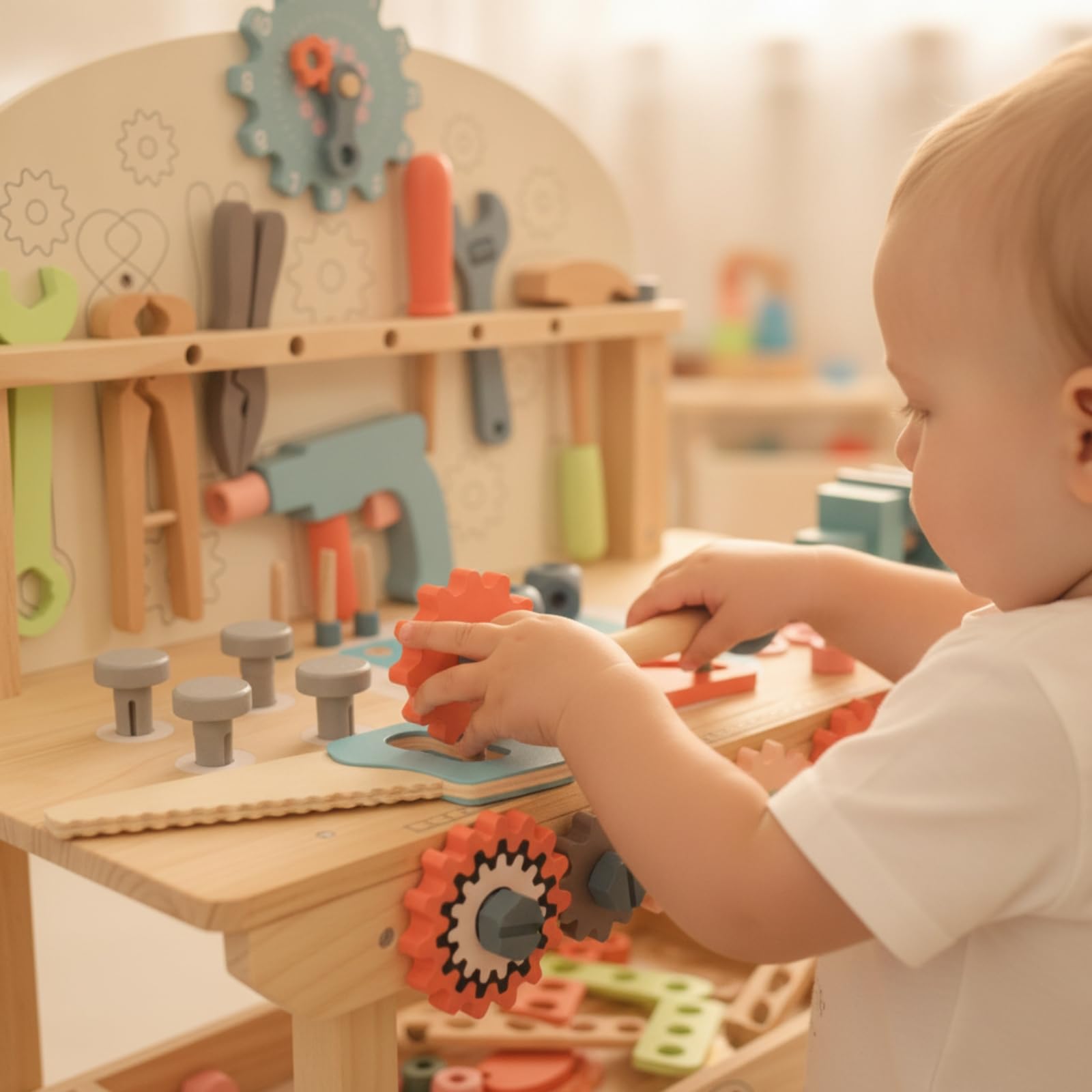 Banco Herramientas Juguete Didáctico Banco Carpintero Infantil Educativo Juego Construcción para Guarría