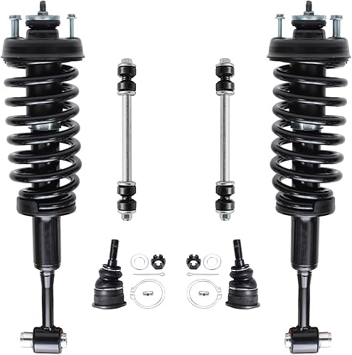 Miniatura 200 de Detroit Axle - Kit de puntales delanteros de 6 piezas para Chevrolet Aveo Aveo5 Pontiac G3 Wave, barra estabilizadora, varillas de acoplamiento